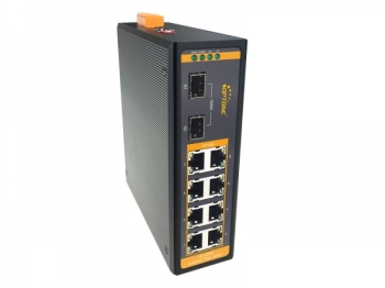 OPT-IES1038MP Quản lý công nghiệp 8*10/100M TX(PoE) và 2*GE SFP