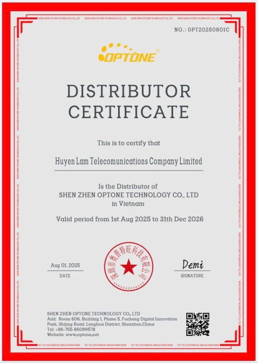 Đại diện thương hiệu: Optone tại Việt Nam
